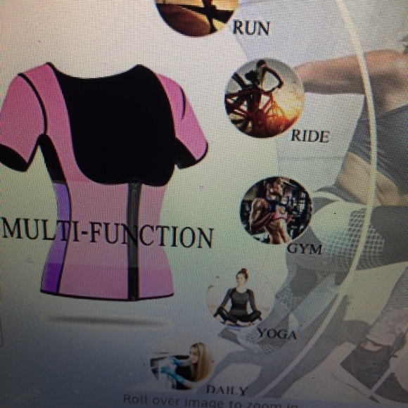 NWOT Women Neoprene Sauna Vest Weight Loss Body Shaper Waist Trainer with Zipper - Picture 5 of 6